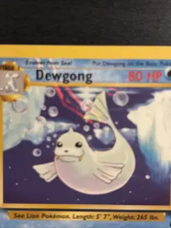 Dewgong Base Set 2 Error Card Printer Hickey/ink Error Pokemon Misprint - Image 3