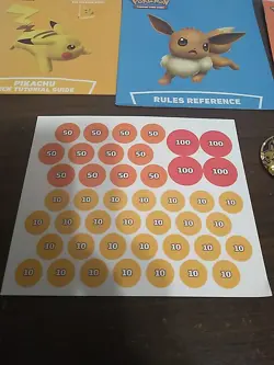 Pokemon Battle Academy Game Rule Book & Deck Guides Unpunched Coins And Coin - Image 5