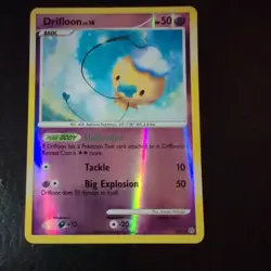 Pokemon Trading Card Drifloon #SH1 Pokemon Stormfront Reverse Holo Rare - Image 1