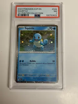 2023 Pokemon SVP en Squirtle 151 Poster Collection Psa7 - Image 1