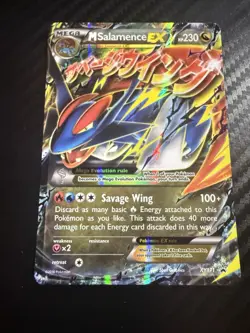 M Salamence EX XY171 - Black Star Promo - Mega EX - Near Mint Pokemon Card - Image 1