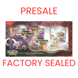 Pokemon Paldean Fates Great Tusk EX / Iron Treads EX Premium Collection PREORDER - Image 1
