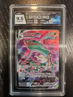 2022 Pokemon Rayquaza VMAX Silver Tempest Trainer Gallery TG20/TG30 HGA 9.5 - Image 1