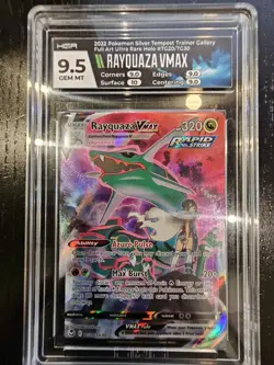 2022 Pokemon Rayquaza VMAX Silver Tempest Trainer Gallery TG20/TG30 HGA 9.5 - Image 2