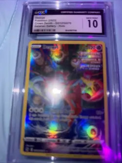 CGC Gem Mint 10 Deoxys GG12/GG70 Pokemon Crown Zenith Galarian Gallery - Image 1