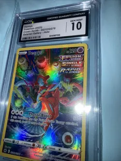 CGC Gem Mint 10 Deoxys GG12/GG70 Pokemon Crown Zenith Galarian Gallery - Image 4