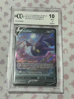 Pokemon TCG Sword and Shield Black Star Promo Crobat V SWSH110 - Image 1