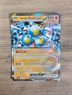 Pokemon TCG Sandy Shocks ex 108/182 Paradox Rift Double Rare NM - Image 1