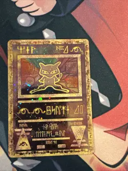 Pokemon TCG Ancient Mew Promo Holo Rare Vintage Damaged SWIRL - Image 1