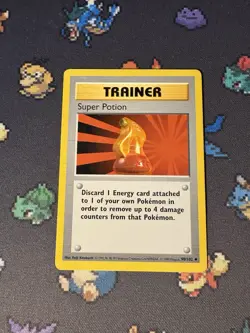 Pokemon Cards Super Potion 90/102 Base Set SHADOWLESS WOTC - (HP) - Image 1