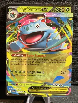 Pokemon Mega Venusaur ex 003/132 DR Holo EN MINT - FREE USA SHIPPING - Image 1