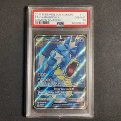 Gyarados GX 101/111 Full Art 2017 Pokemon Sun & Moon Crimson Invasion PSA 10 - Image 1