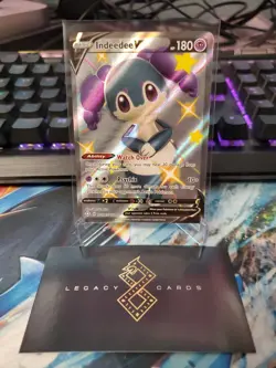 Indeedee V SV114/SV122 - Shining Fates: Shiny Vault - Pokemon TCG (NM) - Image 1