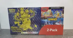 Pokemon Surging Sparks ETB Elite Trainer Box + Booster Bundle Costco 2-Pack x38 - Image 2