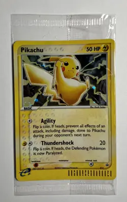 SEALED 2003 Pokemon Pikachu 012 Meowth 013 Black Star Promo Holo - Image 1