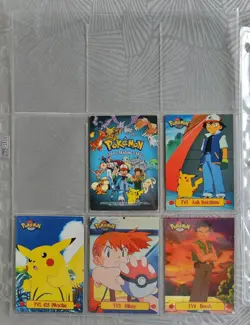 Complete TV1-13 Full Set Pokemon Topps Animation Edition Puzzle Card Check List - Image 2