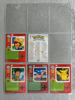 Complete TV1-13 Full Set Pokemon Topps Animation Edition Puzzle Card Check List - Image 5
