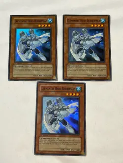 Yugioh Elemental Hero Bubbleman Playset YSDJ-EN017 Super Rare 1st Edition LP/NM - Image 1