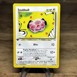 Pokemon Card - Neo Revelation 55/64 - SNUBBULL (common) **1st Edition** - NM - Image 1
