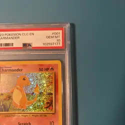 2023 POKEMON CLC-TRADING CARD GAME CLASSIC #001 CHARMANDER PSA 10 - Image 4