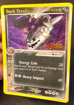 Dark Steelix 10/109 EX Team Rocket Returns Pokemon Card Reverse Holo Rare Lp/Mp - Image 2