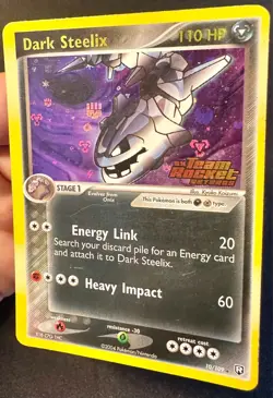 Dark Steelix 10/109 EX Team Rocket Returns Pokemon Card Reverse Holo Rare Lp/Mp - Image 3