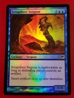 1x Scrapdiver Serpent | FOIL | Scars of Mirrodin | MTG Magic Cards - Image 1