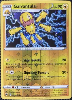 Galvantula 056/185 Swsh04: Vivid Voltage Reverse Holo Pokemon Card - Image 1