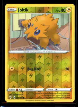 2020 Sword & Shield - Vivid Voltage Joltik #55 Reverse Holo Pokemon Card - Image 1