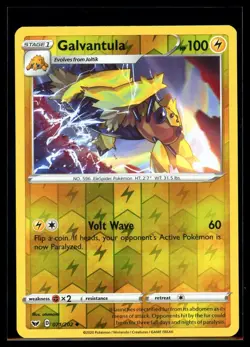 2020 Sword & Shield Galvantula #71 Reverse Holo Pokemon Card - Image 1