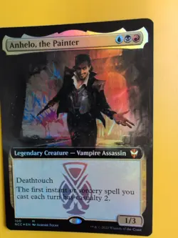 Anhelo, the Painter. FOIL BOrderless. NCC Mythic vampire Assassin MTG Card. - Image 2