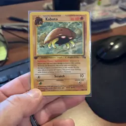 Pokemon TCG Kabuto Fossil 1st Edition Common Card 50/62 - Image 3
