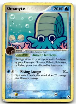 Pokemon TCG Legend Maker Omanyte 60/92 Card Common Kenkichi Toyama - Image 1