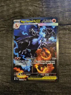 Mega Charizard x Ex 125/094 SR Full Art Pokemon Card English Mint Condition - Image 1