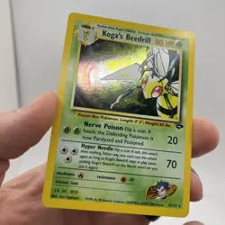 Pokemon TCG Koga's Beedrill 9/132 Gym Challenge Holo Rare Card Vintage - Image 3