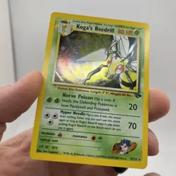 Pokemon TCG Koga's Beedrill 9/132 Gym Challenge Holo Rare Card Vintage - Image 4