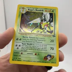 Pokemon TCG Koga's Beedrill 9/132 Gym Challenge Holo Rare Card Vintage - Image 5