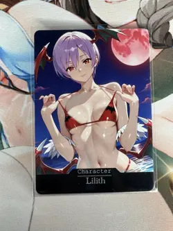 Lilith DarkStalkers Goddess Story Waifu Anime Custom Card - Image 1