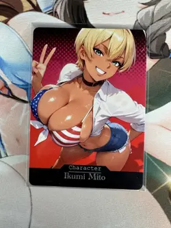 Ikumi Mito Food Wars Goddess Story Waifu Anime Custom Card - Image 1