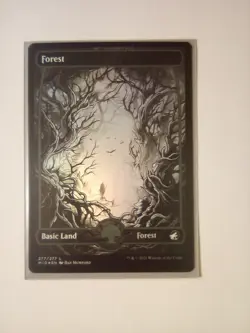 Magic the Gathering MTG Assorted Foil Finish Green Forest Basic Land Cards x12 - Image 2