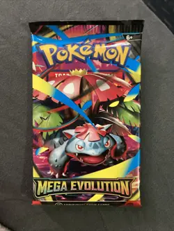 Pokemon Mega Evolution Pack - 10 Trading Cards - New Factory Sealed - Image 1