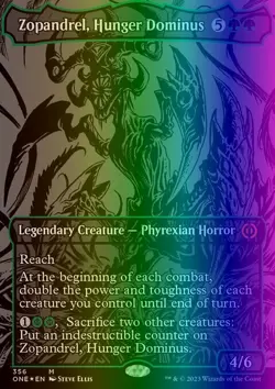 MTG Zopandrel, Hunger Dominus (356/530) Phyrexia All Will Be One NM FOIL - Image 1