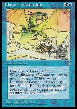 MTG ILLUSIONS OF GRANDEUR ITALIAN EXC - ILLUSIONE DI GRANDEZZA - IA - MAGIC - Image 1