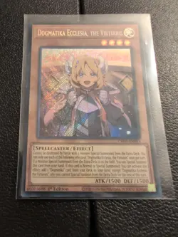 Yu-Gi-Oh! Dogmatika Ecclesia, the Virtuous CH01-EN014 Secret Rare - Image 1