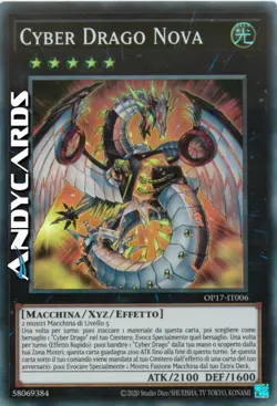 CYBER DRAGO NOVA • (Cyber Dragon Nova) • Super R • OP17 IT006 • Unl • Yugioh! - Image 1