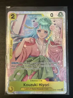 Kouzuki Hiyori OP06-106 SR One Piece Card Game PRB-01 (Reprint) English - Image 1