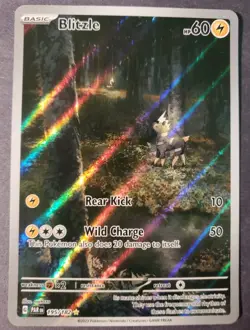 Blitzle 195/182 - Paradox Rift - IR Illustration Rare Holo Pokemon Card NM+ - Image 1