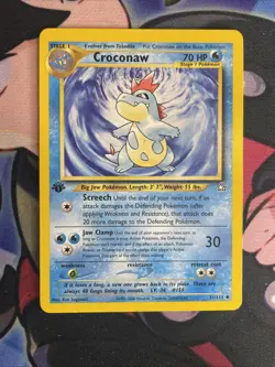 Pokemon Card Croconaw Neo Genesis 1st Edition Uncommon 31/111 Near Mint - Image 1