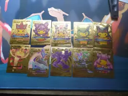 Pokemon Ultra Rare Gold Cards Set of 55 Cards Pikachu Cosplay Charizard NM - Image 1