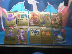 Pokemon Ultra Rare Gold Cards Set of 55 Cards Pikachu Cosplay Charizard NM - Image 4